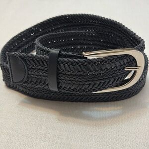 Navy Braided Women’s Belt- New - Size S/M